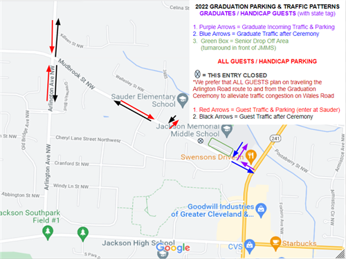 Graduation Traffic Map